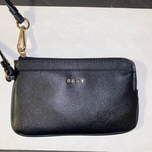 DKNY Black Wristlet Clutch